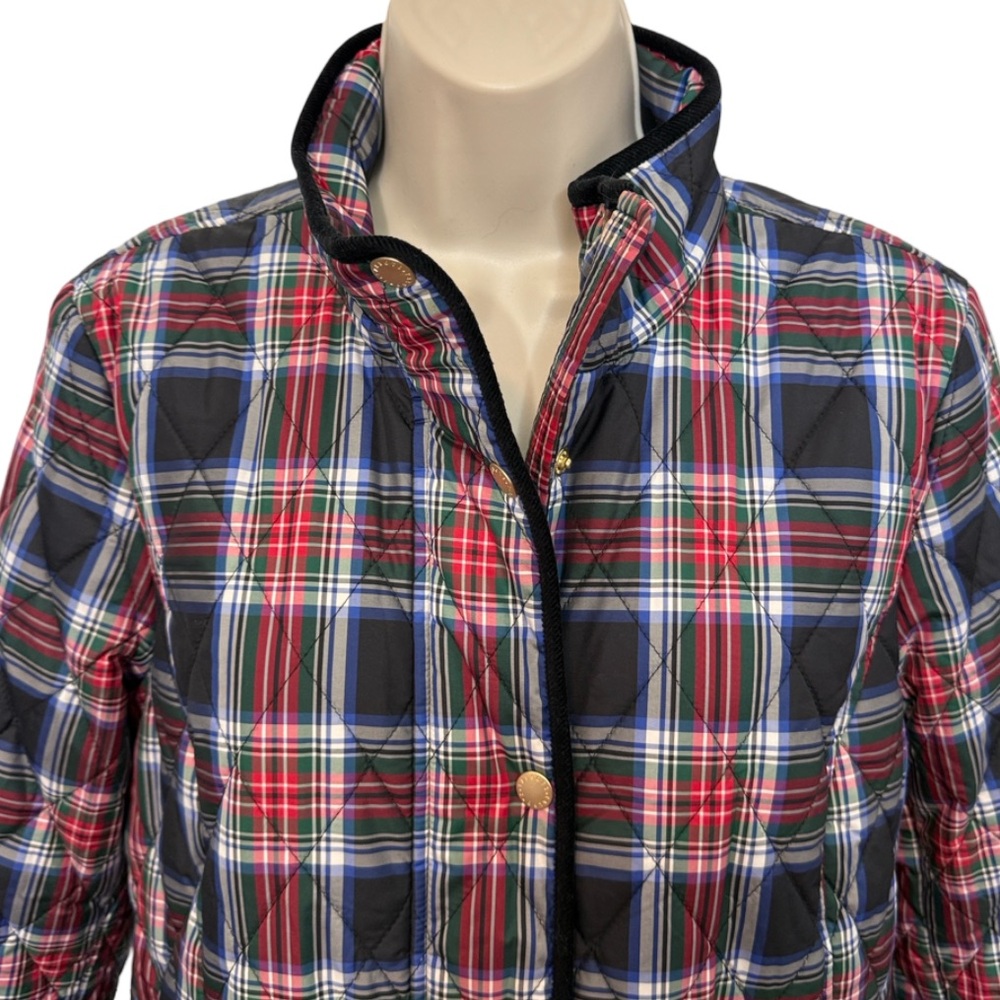 Talbots Plaid Long Quilted Jacket - image 5